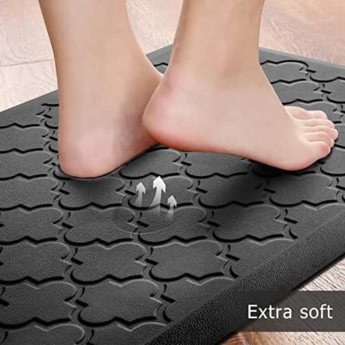 SoftDuo Anti-Fatigue Kitchen Mat Set 44"x17.3" (112cm x 44cm) | 2 PCS Cushioned Comfort for Standing thumbnail 3
