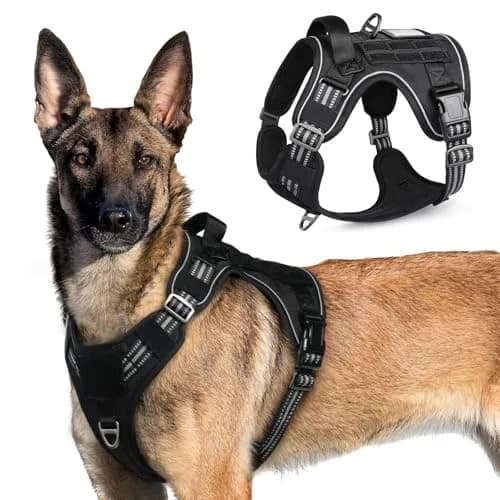 rabbitgoo Tactical Dog Harness for X-Large | No Pull Military Service Vest with MOLLE & Reflective Strips thumbnail 1