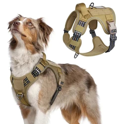 rabbitgoo Tactical Dog Harness for Medium | No Pull Military Service Vest with Reflective Strips thumbnail 1