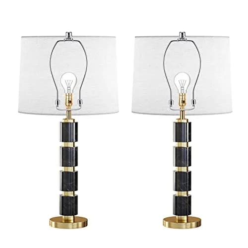 Saangseon 7 Inch Light-Duty Lamp Harp Kit (Nickel, 2 Sets) | Fits 3/8" Lamp Nipple, Ideal for Lightweight Shades thumbnail 7