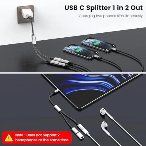 MOGOOD USB C to Dual USB C Y-Cable 10cm (3.9in) | Data Transfer & Low Power Charging thumbnail 3