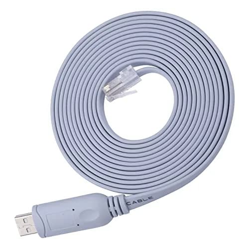 jeefull power Console Cable USB to RJ45 Serial Adapter 10FT | FTDI Chip for Cisco & More thumbnail 1