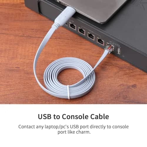 jeefull power Console Cable USB to RJ45 Serial Adapter 10FT | FTDI Chip for Cisco & More thumbnail 7