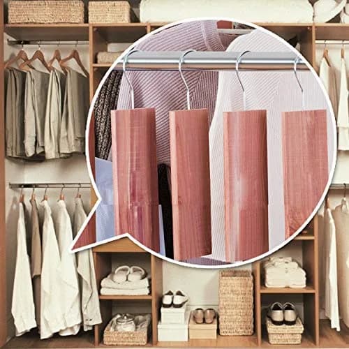 Cedar Space Cedar Blocks for Clothes Storage, 60 PCS | Natural Cedar Wood for Moth Protection thumbnail 7