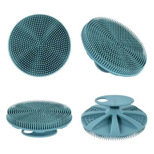 INNERNEED Food-Grade Silicone Body Scrubber Shower Brush, Dark Green | Gentle Exfoliation for All Skin Types thumbnail 7