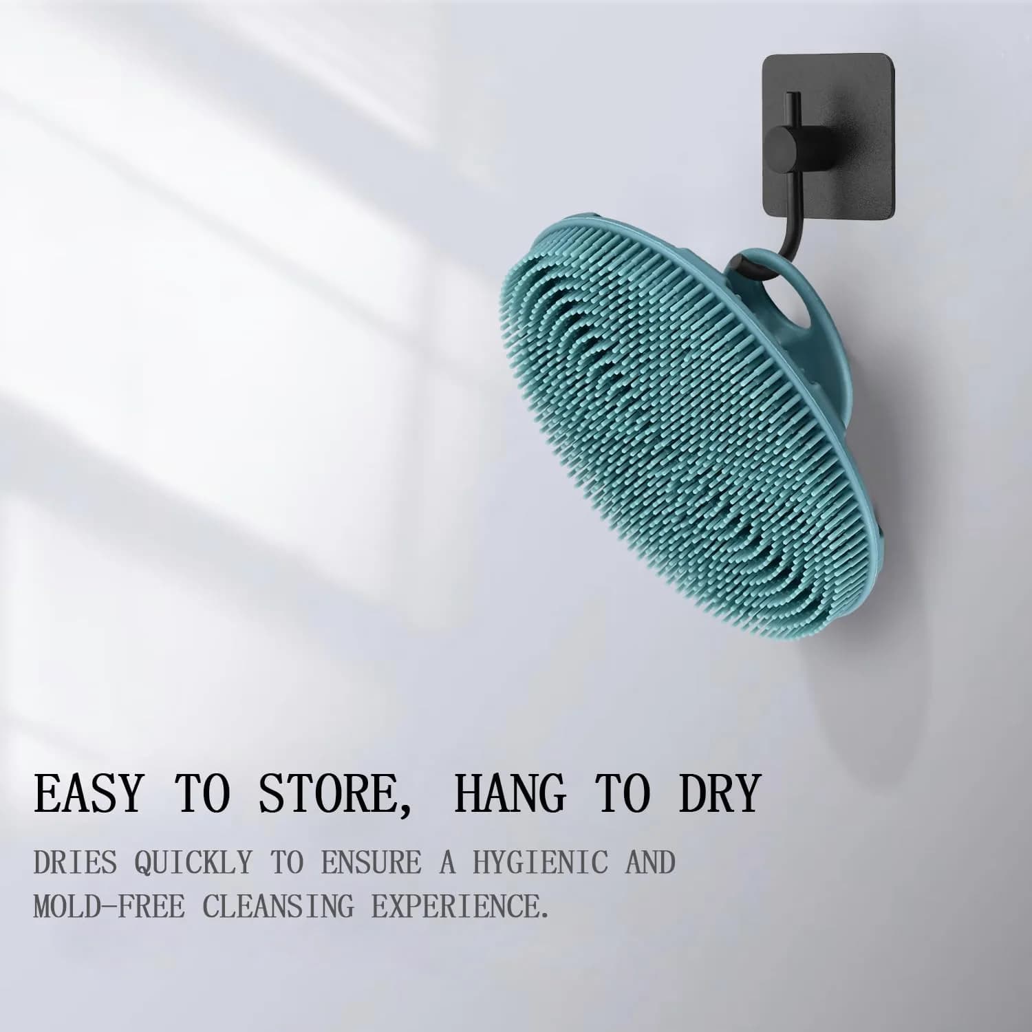 INNERNEED Food-Grade Silicone Body Scrubber Shower Brush, Dark Green | Gentle Exfoliation for All Skin Types - view 3