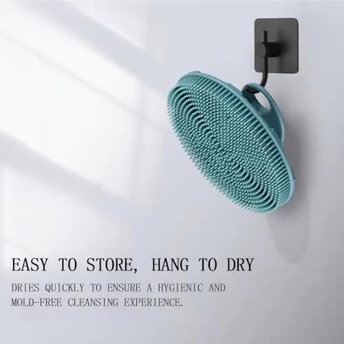 INNERNEED Food-Grade Silicone Body Scrubber Shower Brush, Dark Green | Gentle Exfoliation for All Skin Types thumbnail 3