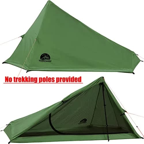 Underwood Aggregator 1 Person Trekking Pole Tent, Ultralight Backpacking Hiking Tent 2.27 kg (5 lb) | 3-Season Waterproof thumbnail 2