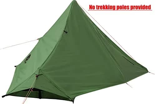 Underwood Aggregator 1 Person Trekking Pole Tent, Ultralight Backpacking Hiking Tent 2.27 kg (5 lb) | 3-Season Waterproof thumbnail 3