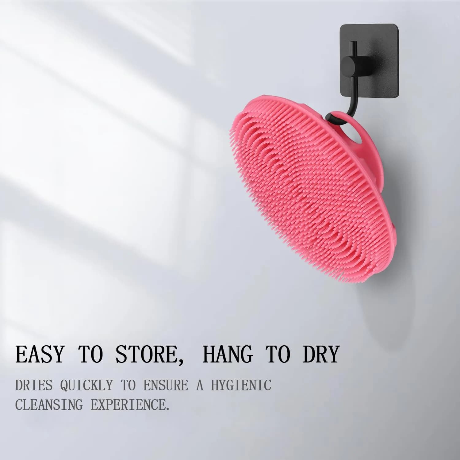 INNERNEED Soft Silicone Body Scrubber Shower Brush Pink | Gentle Exfoliation for All Skin Types - view 6
