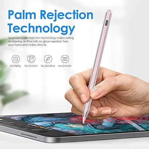 GFOX Input Pen for iPad 2018-2022 | Precise, Magnetic, Palm Rejection, Rosegold thumbnail 4