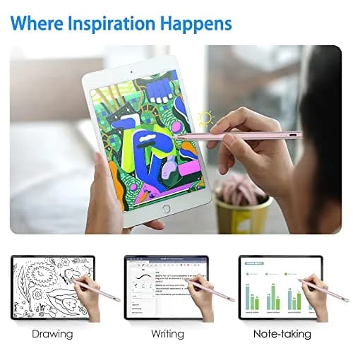 GFOX Input Pen for iPad 2018-2022 | Precise, Magnetic, Palm Rejection, Rosegold thumbnail 7
