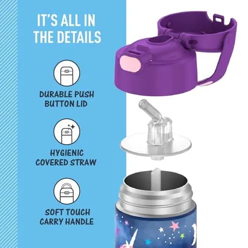 THERMOS FUNTAINER Water Bottle with Straw, 12oz (355ml) | Keeps Drinks Cold Up to 12 Hours thumbnail 4