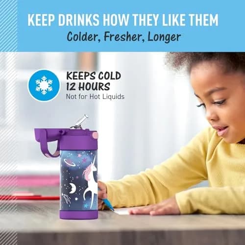 THERMOS FUNTAINER Water Bottle with Straw, 12oz (355ml) | Keeps Drinks Cold Up to 12 Hours thumbnail 5