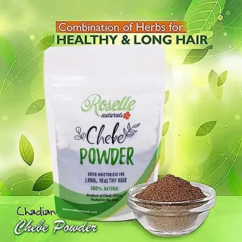 Roselle Naturals Chebe Powder for Hair Growth 60g (2.12 oz) | Traditional African Hair Treatment for Moisture & Strength thumbnail 5