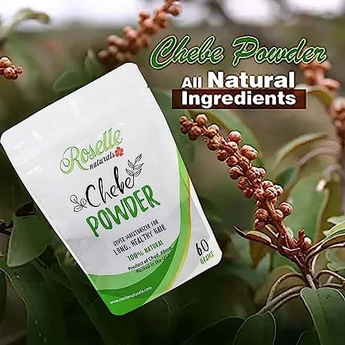 Roselle Naturals Chebe Powder for Hair Growth 60g (2.12 oz) | Traditional African Hair Treatment for Moisture & Strength thumbnail 6