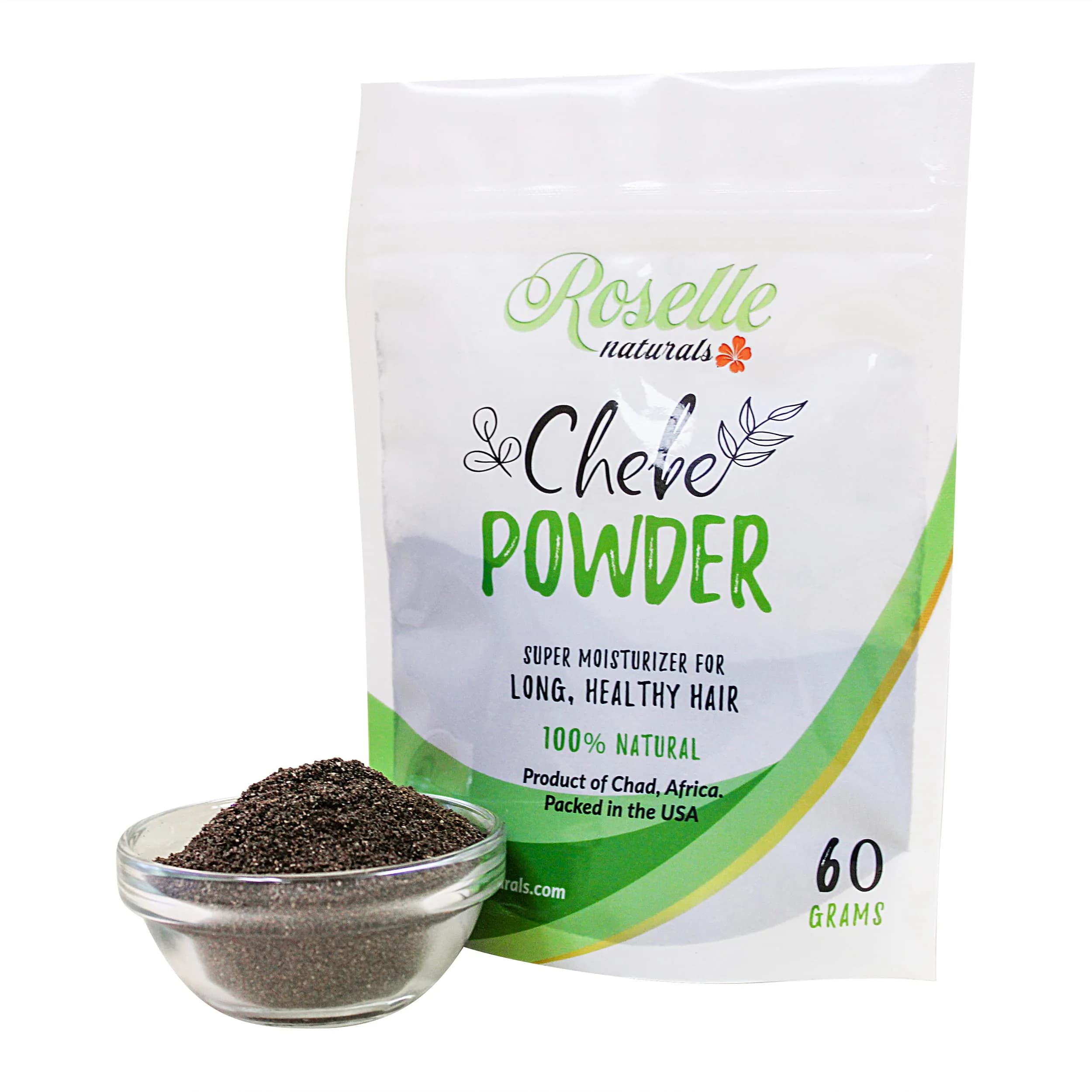 Roselle Naturals Chebe Powder for Hair Growth 60g (2.12 oz) | Traditional African Hair Treatment for Moisture & Strength - view 4