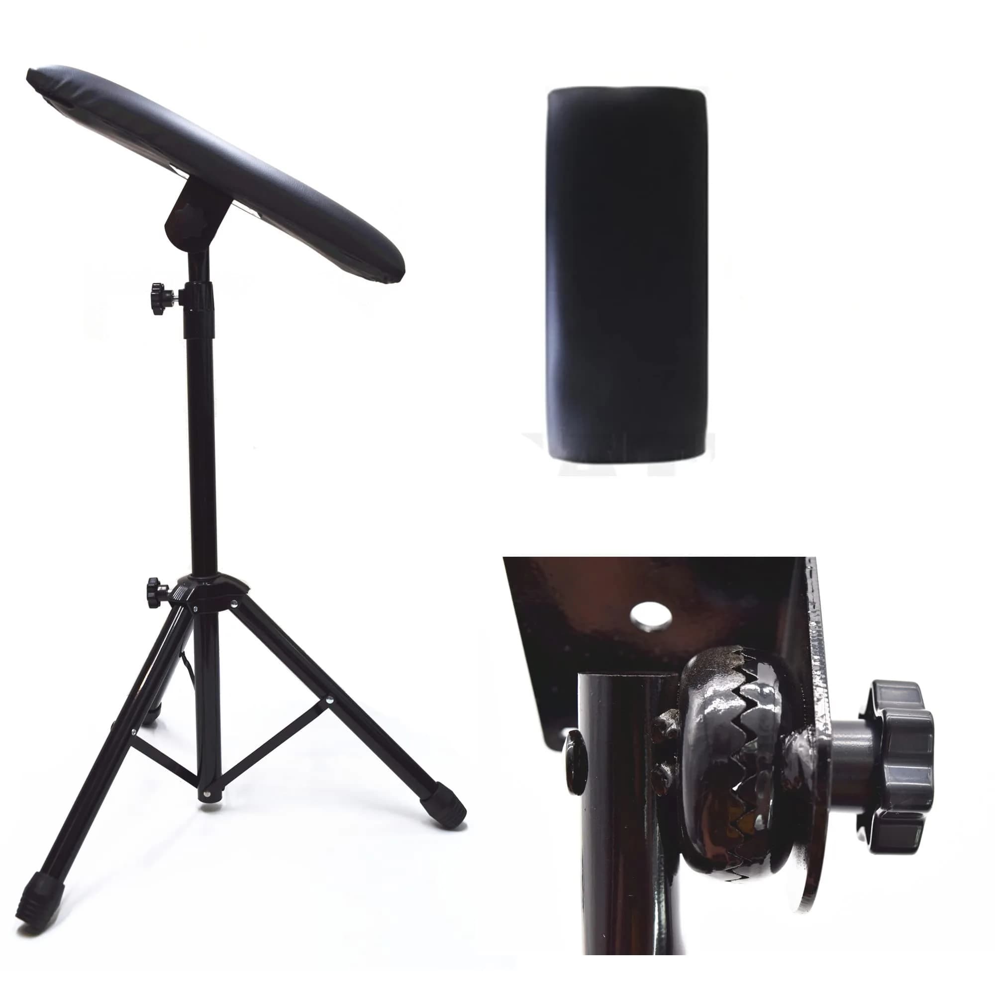 Tatmax International Tattoo Armrest 71cm x 43cm (16" x 7") | Fully Adjustable 180° Tilt Tripod Stand