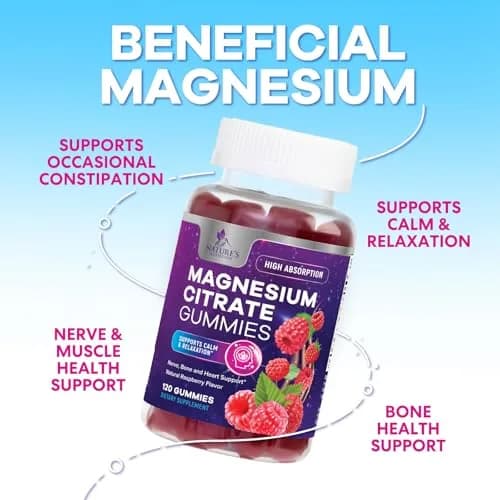 Nature's Nutrition Magnesium Citrate Gummies | 120 Count (453 g) thumbnail 5