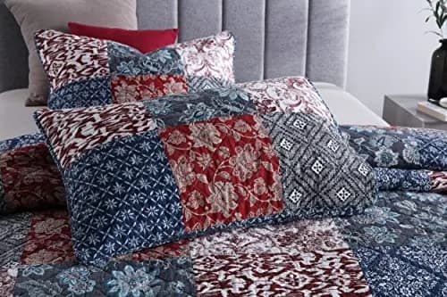 Yvooxny Quilts Queen Size 3-Piece Patchwork Quilt Set | All-Season Reversible Bohemian Style thumbnail 7