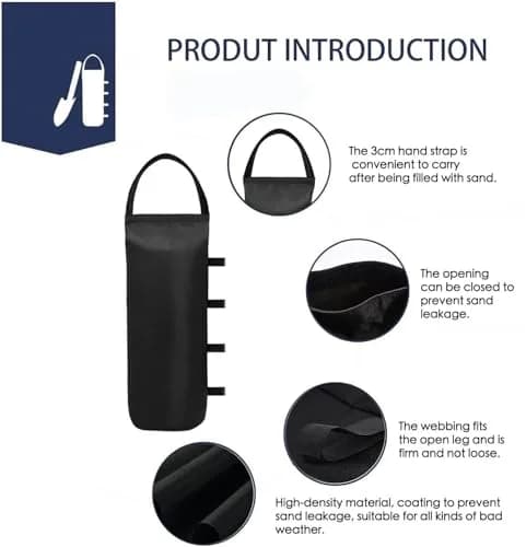 IALNAI Canopy Weights Sand Bags (4-Pack) | Heavy Duty Oxford Cloth for Outdoor Tents & Gazebos thumbnail 4