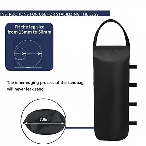 IALNAI Canopy Weights Sand Bags (4-Pack) | Heavy Duty Oxford Cloth for Outdoor Tents & Gazebos thumbnail 5