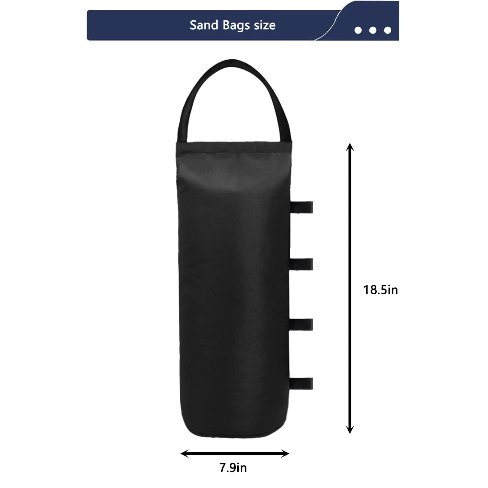 IALNAI Canopy Weights Sand Bags (4-Pack) | Heavy Duty Oxford Cloth for Outdoor Tents & Gazebos - view 2