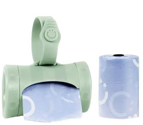 Ubbi Retractable Bag Dispenser for Diaper Bag, Sage | Portable & Stylish Organizer with Lavender Bags thumbnail 1