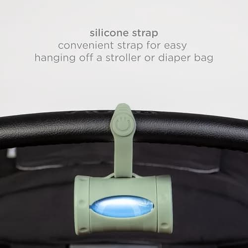 Ubbi Retractable Bag Dispenser for Diaper Bag, Sage | Portable & Stylish Organizer with Lavender Bags thumbnail 4