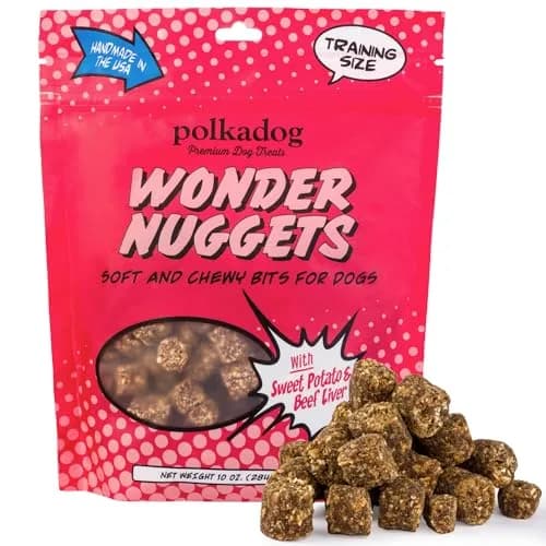 Polkadog Sweet Potato & Beef Wonder Nuggets | Soft & Chewy Dog Treats for All Breeds thumbnail 1