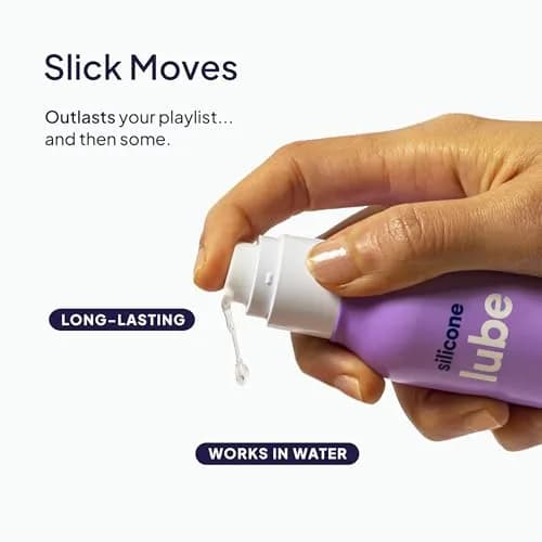 Cake Silicone-Based Personal Lubricant 3.3 fl oz | Ultra-Slippery, Water-Resistant, Made in USA thumbnail 5