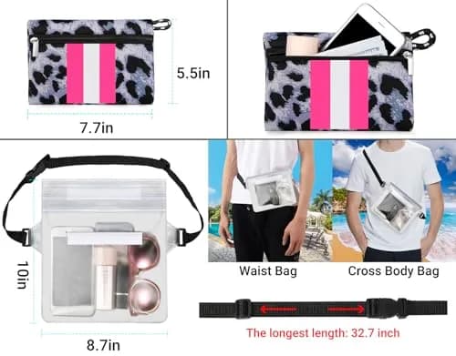 IBFUN Neoprene Tote Beach Bag for Women Teacher Nurse Laptop Work Tote | Large Capacity, Durable & Machine Washable thumbnail 5