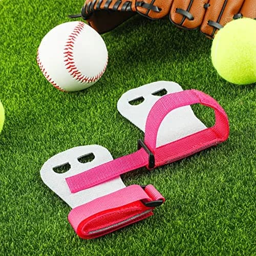 Vinsot Gymnastics Hand Grips & Wristbands Set for Kids Youth | 2 Pairs Pink, Black, White thumbnail 3