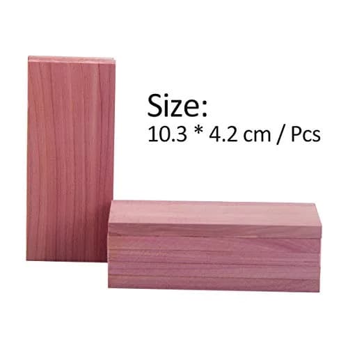 Cedar Space Cedar Blocks for Clothes Storage, 32 PCS Aromatic Red Cedar Wood Planks | Natural Moth Repellent for Closets & Drawers thumbnail 5