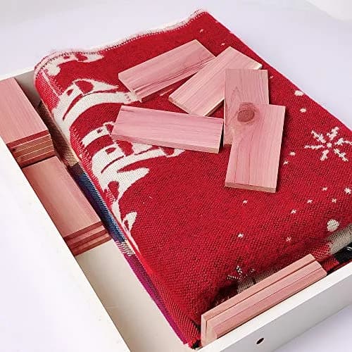 Cedar Space Cedar Blocks for Clothes Storage, 32 PCS Aromatic Red Cedar Wood Planks | Natural Moth Repellent for Closets & Drawers thumbnail 7