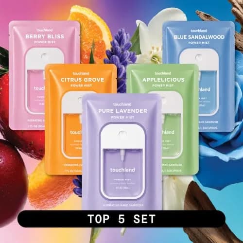 Touchland Power Mist Hydrating Hand Sanitizer Set 150ml (5 Fl Oz) | 5 Scents, Skincare Formula thumbnail 2