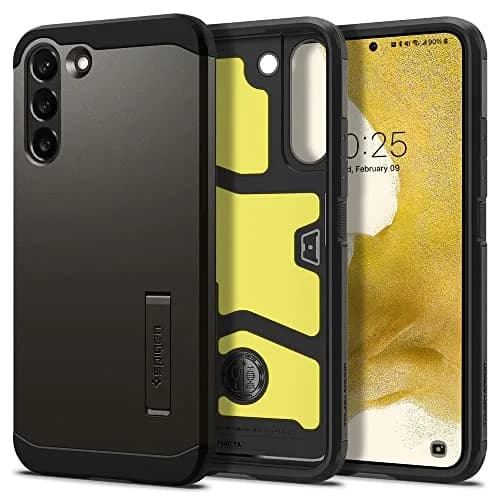 Spigen Tough Armor Galaxy S22 Case (2022) Gunmetal | Dual Protection & Shock Resistance thumbnail 1