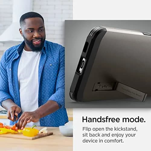 Spigen Tough Armor Galaxy S22 Case (2022) Gunmetal | Dual Protection & Shock Resistance thumbnail 6
