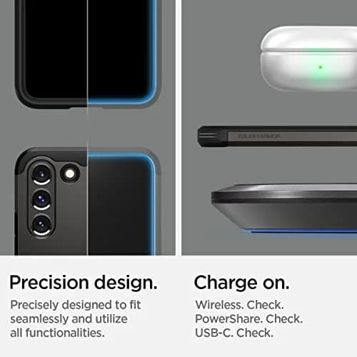 Spigen Tough Armor Galaxy S22 Case (2022) Gunmetal | Dual Protection & Shock Resistance thumbnail 7