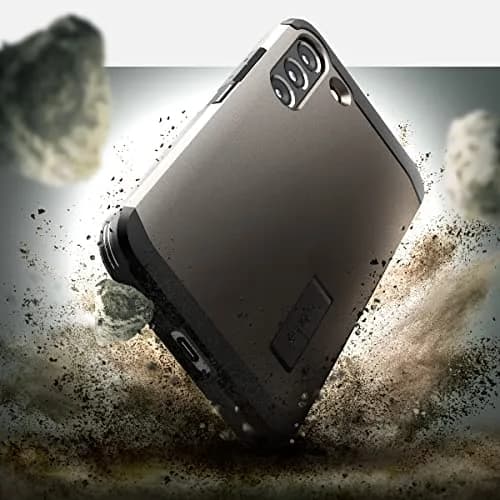 Spigen Tough Armor Galaxy S22 Case (2022) Gunmetal | Dual Protection & Shock Resistance thumbnail 3