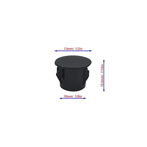 ZYYC Black Plastic Hole Plugs 10mm (3/8") | 30 Pcs Value Pack for Furniture & Cabinets thumbnail 3