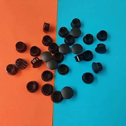 ZYYC Black Hole Plugs 16mm (5/8 Inch) Plastic Hole Plugs, 30 Pcs | For Furniture Cabinet Insert End Caps thumbnail 5