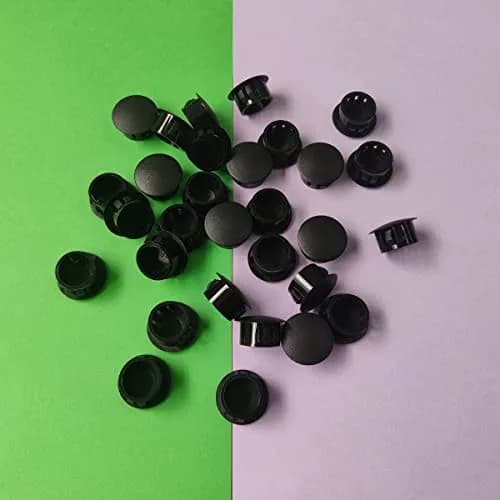 ZYYC Black Hole Plugs 16mm (5/8 Inch) Plastic Hole Plugs, 30 Pcs | For Furniture Cabinet Insert End Caps thumbnail 6