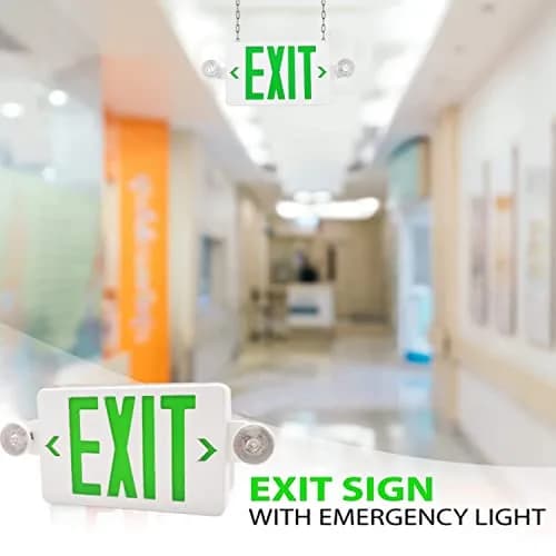 OSTEK LED Exit Sign with Emergency Lights Dual Exit Lamp, 90 Min Battery Backup | UL Certified Office & Commercial Safety Lighting thumbnail 7