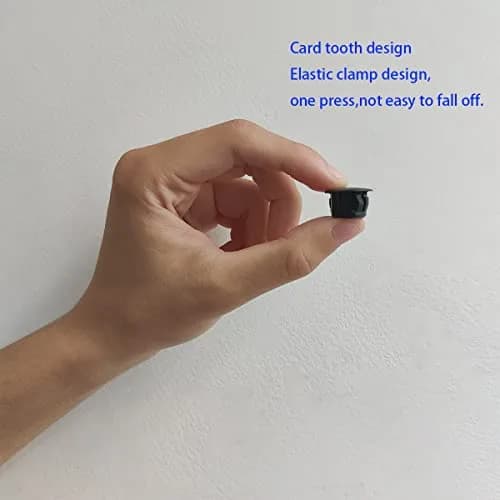 ZYYC Black Hole Plugs 13mm (1/2 Inch) Plastic Hole Plugs, 30 Pcs | For Furniture, Cabinets, Pipes thumbnail 2