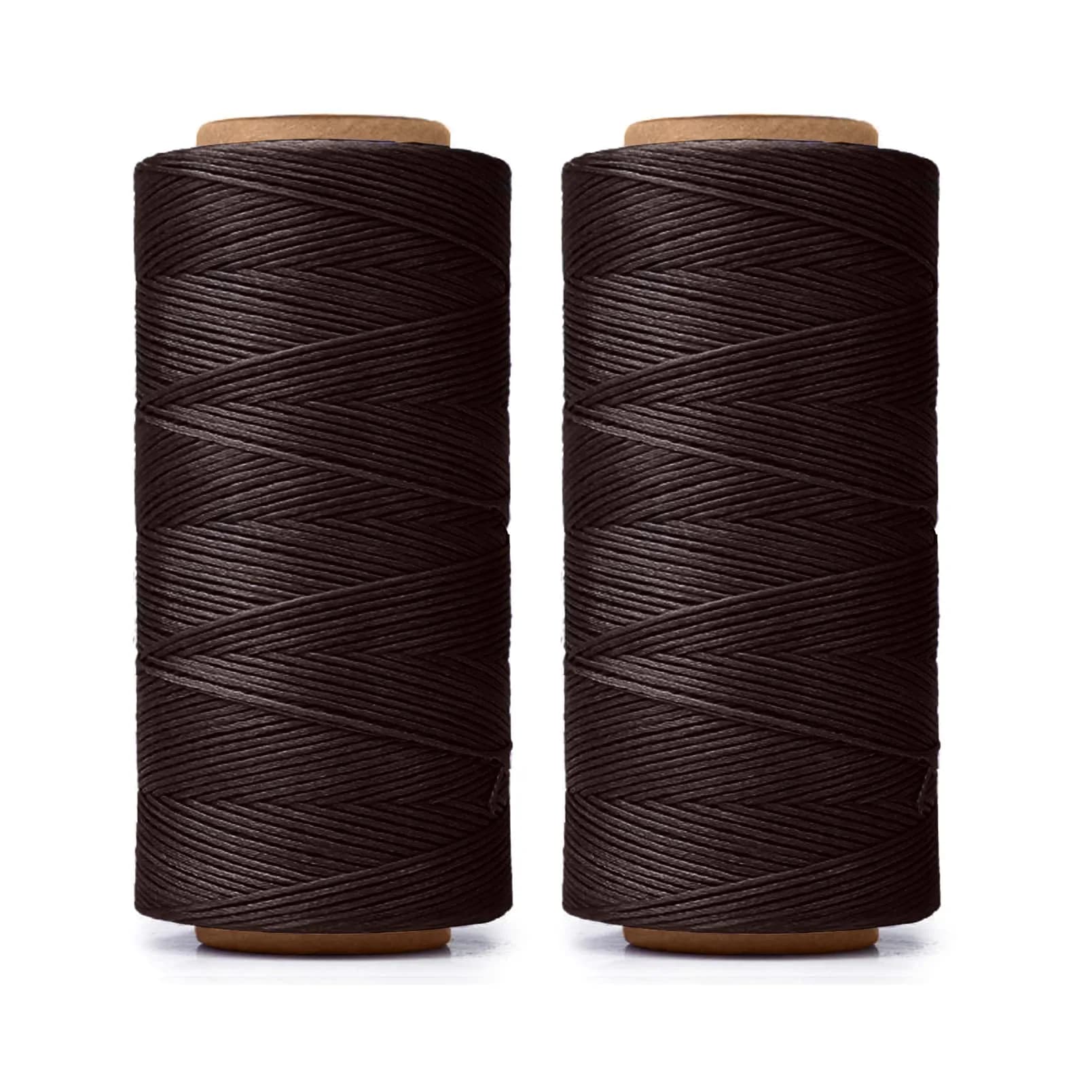 HILELIFE Waxed Thread for Leather Sewing 150D 0.8mm Brown | Strong, Durable & Lightly Waxed