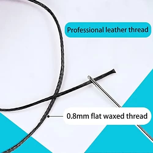 HILELIFE Waxed Thread for Leather Sewing 150D 0.8mm Brown | Strong, Durable & Lightly Waxed thumbnail 4