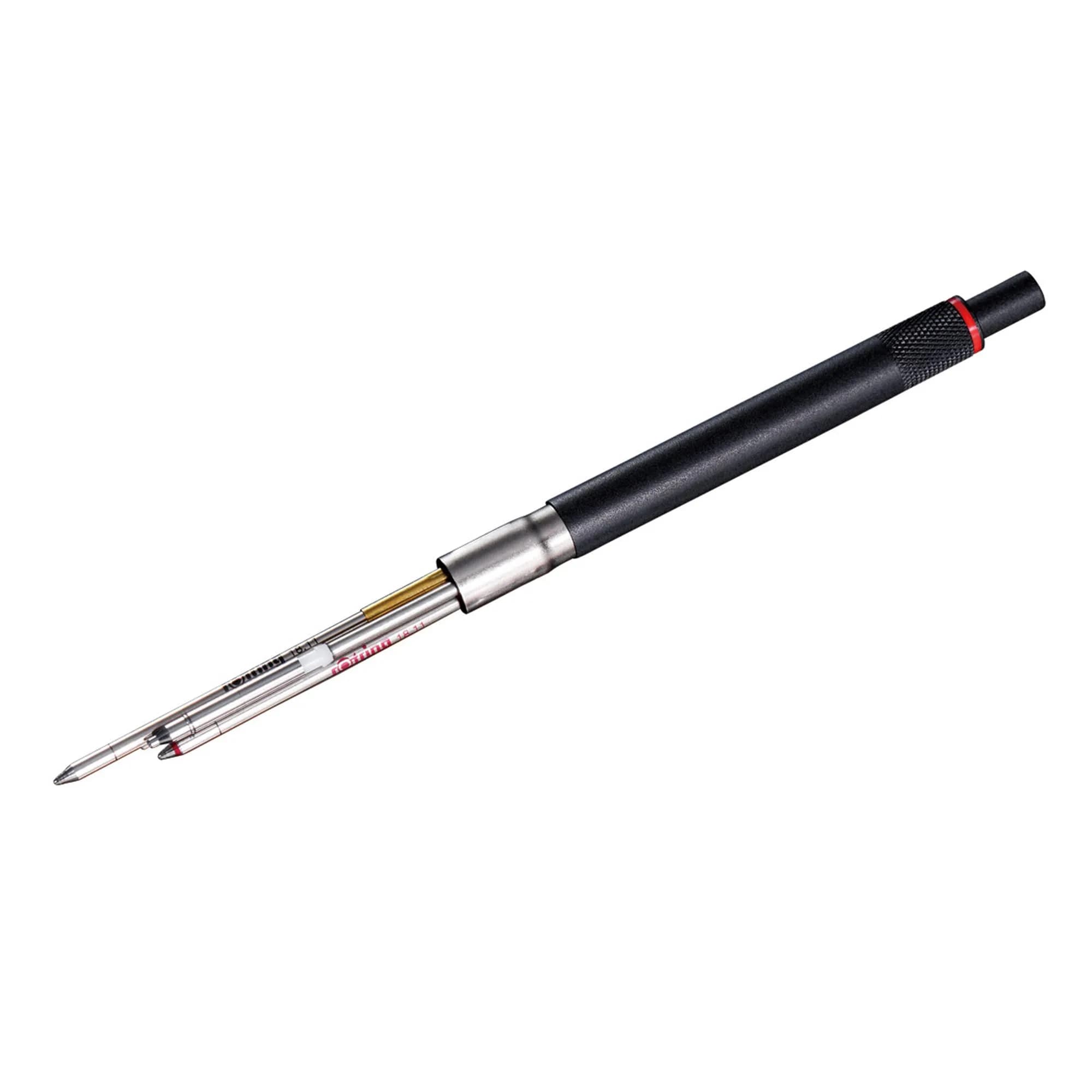 Rotring 600 3-in-1 Multicolor Pen and Mechanical Pencil, 0.5mm Lead, Silver Barrel | Precision Writing Instrument - view 5