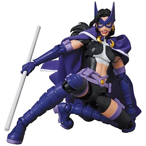 Medicom Batman: Hush Huntress Action Figure 8" | Multicolor, Fabric Cape, 2 Facial Expressions thumbnail 5