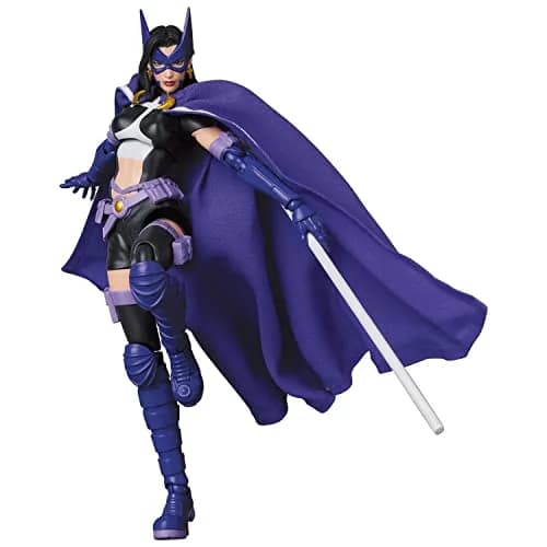 Medicom Batman: Hush Huntress Action Figure 8" | Multicolor, Fabric Cape, 2 Facial Expressions thumbnail 6